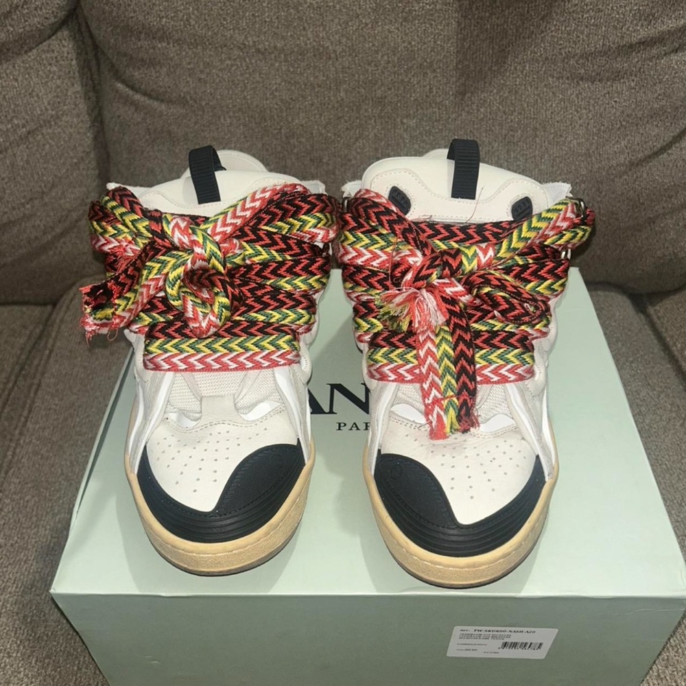 Balenciaga High-Tops with Vibrant Patterned Laces